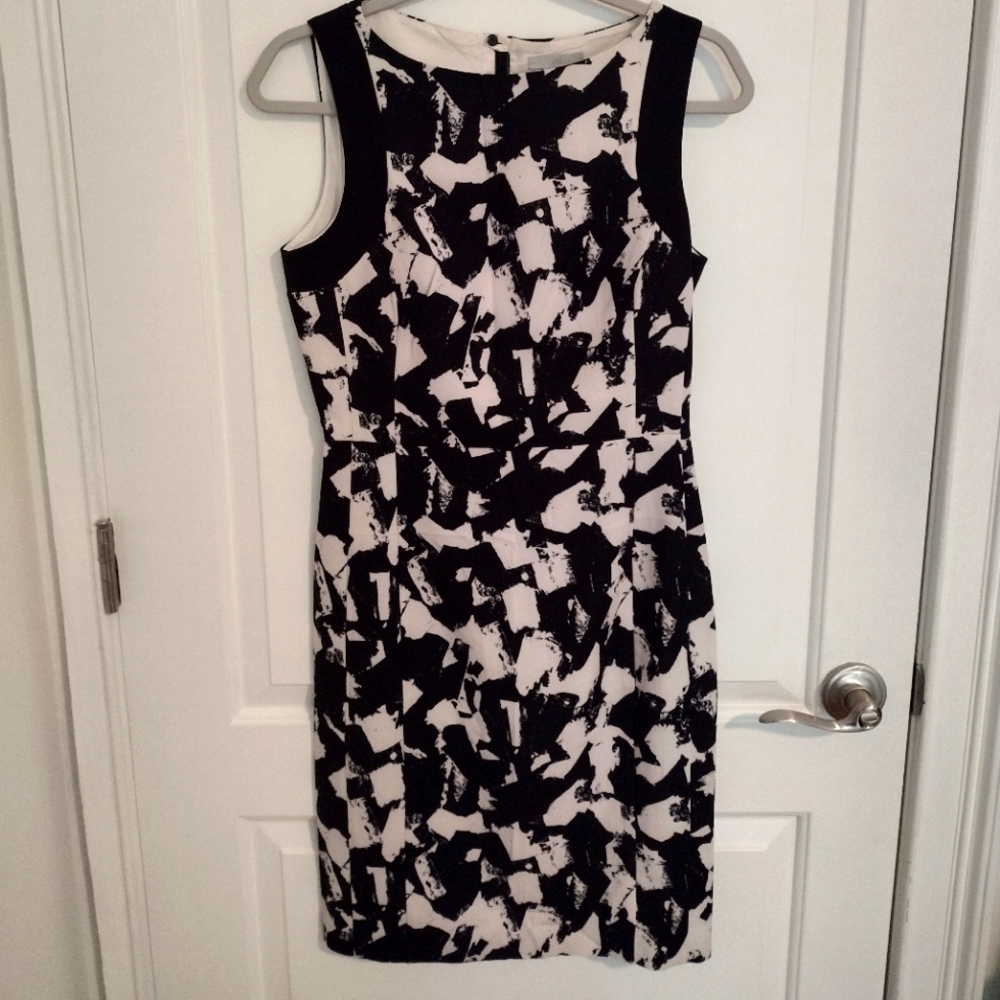 White and Black midi dress from H&M in EU 38